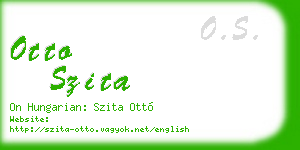 otto szita business card